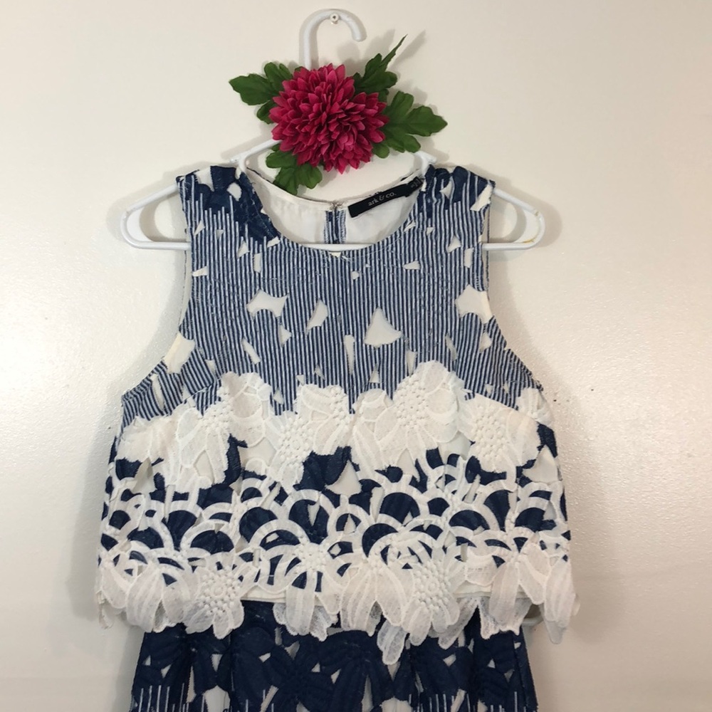 Ark & Company two piece skirt and top